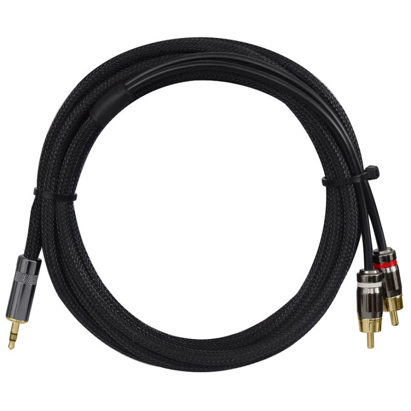 Crius Tech DRTRS-3M - 3mtr Dual RCA to Mini TRS