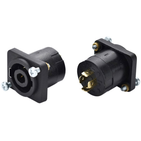 Crius Tech SP4X-PM - 4 Pole Panel Mount Speakon Connector