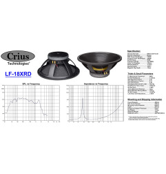 Crius Technologies LF-18XRD 18" Replacement Driver