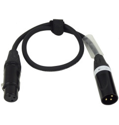 XLRG-0.5M  - 0.5mtr XLR Male to Female Mic Cable