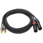 Crius Tech DRDX-3M - Dual RCA to Dual XLR Cable