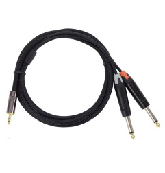 Crius Tech DTSTRS-1.5M - Dual TS Jack to Mini TRS