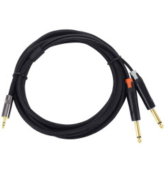 Crius Tech DTSTRS-3M - 3mtr Dual TS Jack to Mini TRS