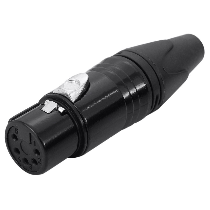 Crius Tech FX5, Female 5 Pin XLR, In-Line Crius Tech FX5, Female 5 Pin XLR, In-Line