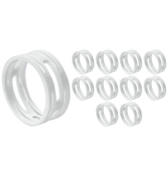 Crius Tech CIR-WHT - XLR ID Ring. Packet of 10pcs