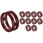 Crius Tech CIR-BRN - XLR ID Ring. Packet of 10pcs