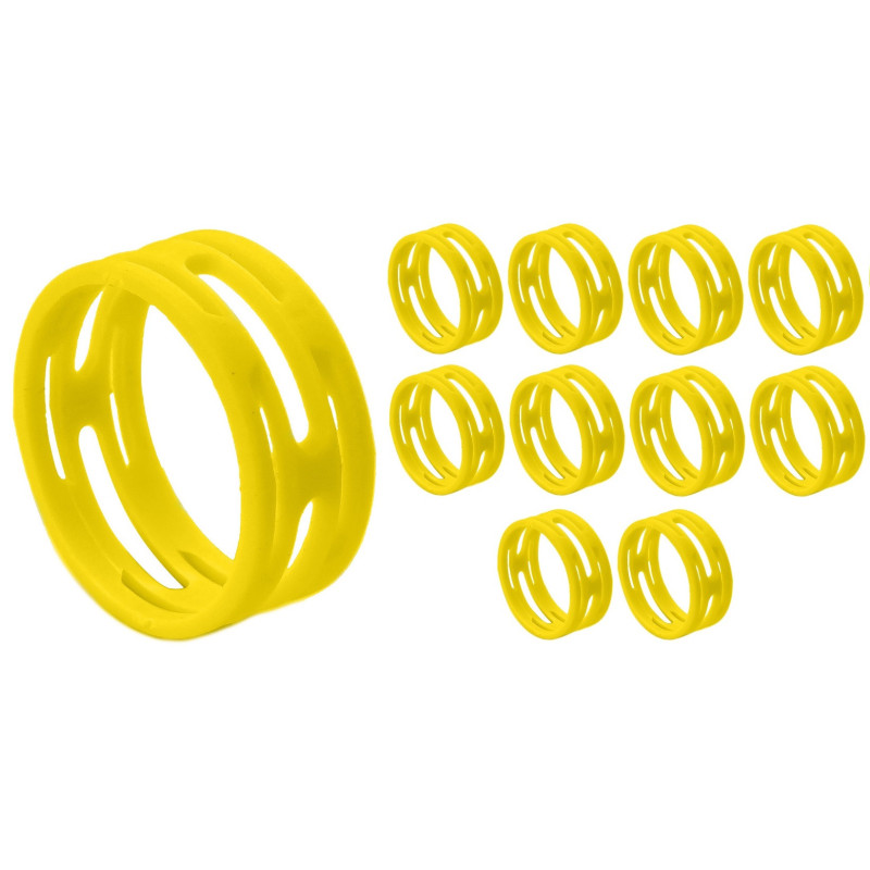 Crius Tech CIR-YEL - XLR ID Ring. Packet of 10pcs