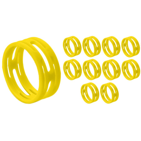 Crius Tech CIR-YEL - XLR ID Ring. Packet of 10pcs