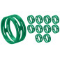 Crius Tech CIR-GRN - XLR ID Ring. Packet of 10pcs
