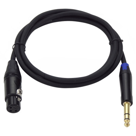 Crius Tech FXTRS-1.5M - Female XLR to Male TRS Audio Cable