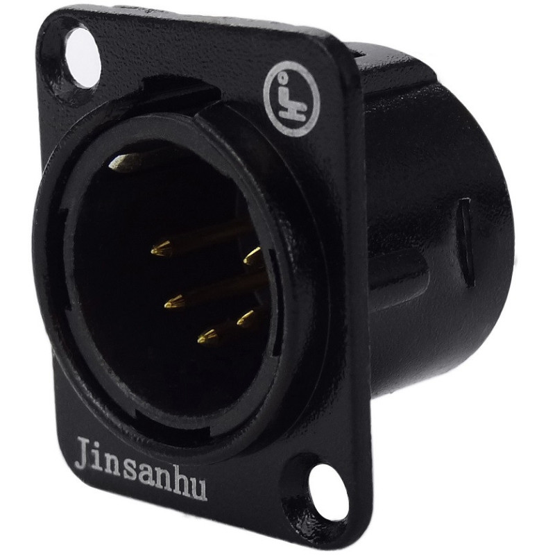 Crius Tech MX5-PM Male 5-Pin, Panel-Mount, XLR Socket