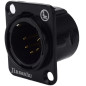 Crius Tech MX5-PM Male 5-Pin, Panel-Mount, XLR Socket