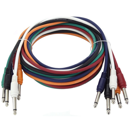 Crius Tech TS-2M-6P - 2mtr, 6pack, Audio Patch Cables