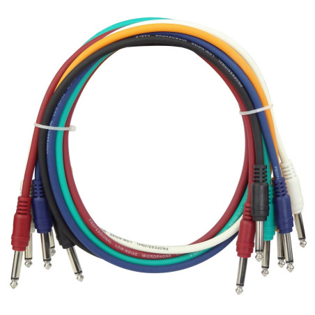 Crius Tech TS-0.9M-6P - 0.9mtr, 6pack, Audio Patch Cables
