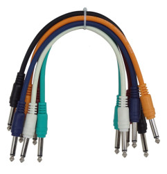 Crius Tech TS-0.3M-6P - 0.3mtr, 6pack, Audio Patch Cables