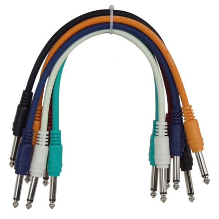Crius Tech TS-0.3M-6P - 0.3mtr, 6pack, Audio Patch Cables