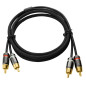 Crius Tech RCA-1.5M   1.5mtr, Dual RCA Audio Cable