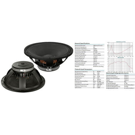 Crius Tech FB-1575G 15" Bass Driver