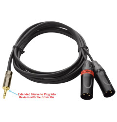 Crius Tech DXTRSE-3M - 3mtr Male XLR to Mini TRS Audio Cable