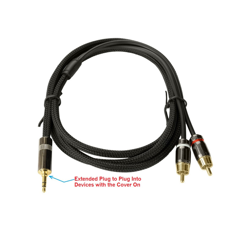 Crius Tech DRTRSE-1.5M - 1.5mtr Dual RCA to Male Mini TRS