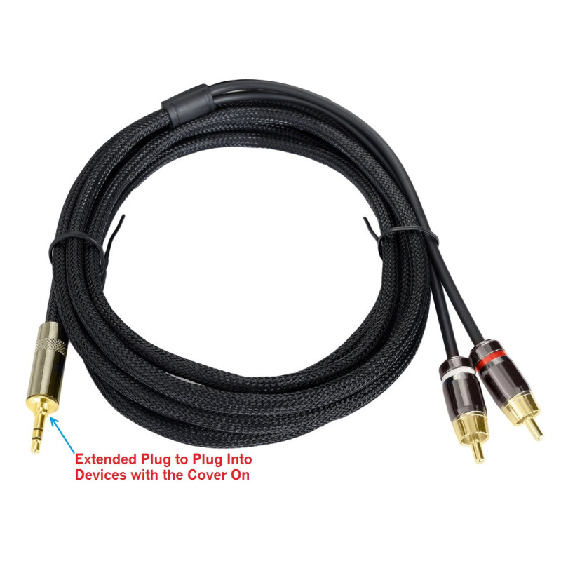 Crius Tech DRTRSE-3M - 3mtr Dual RCA to Male Mini TRS