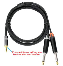 Crius Tech DTSTRSE-1.5M - Dual TS Jack to Mini TRS