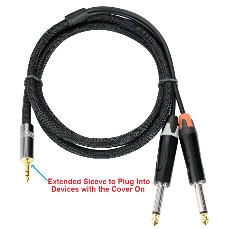 Crius Tech DTSTRSE-1.5M - Dual TS Jack to Mini TRS