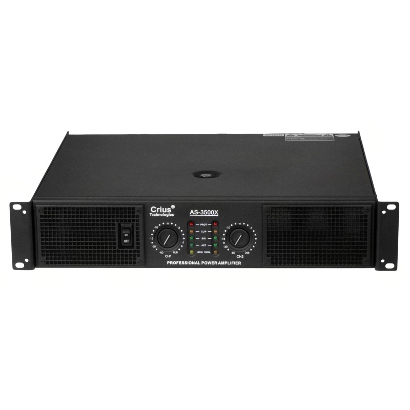Crius Tech AS-3500X - 3500watt RMS Power amplifier with X-Overs