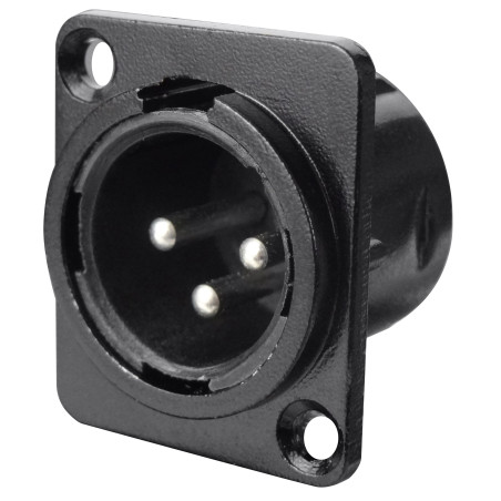 Crius Tech MX3-PM 3 Pin Male XLR Panel-Mount Connector