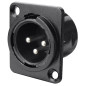 Crius Tech MX3-PM 3 Pin Male XLR Panel-Mount Connector