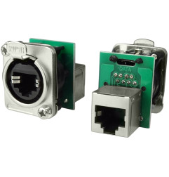 Crius Tech RJ45-PM, RJ45 Panel Mount Socket Connector